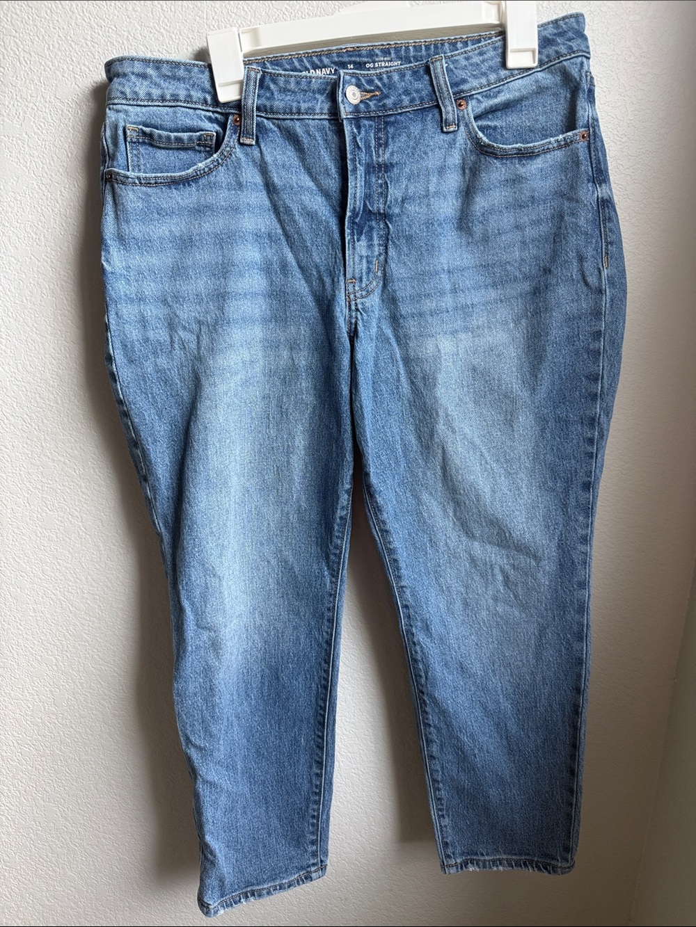 Old Navy Blue high rise OG Straight women’s Jeans